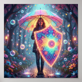 Arte de Paraguas Whimsical - Alegre tormenta