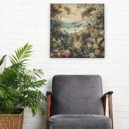 Arte de paraíso botánico tropical vintage |