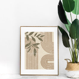 Arte de pared abstracto botánico arcoíris boho neu