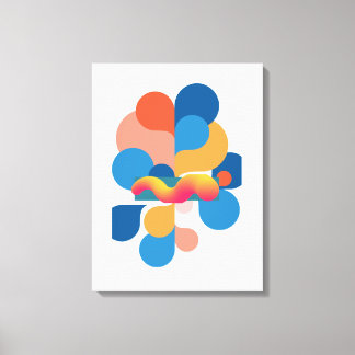 Arte de pared abstracto colorido, Arte geométrico