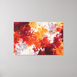 Arte de pared abstracto con salpicaduras vibrantes