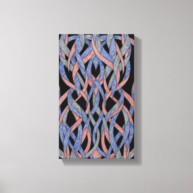 Arte de Pared Abstracto Contemporáneo Tormenta de  (Anverso)