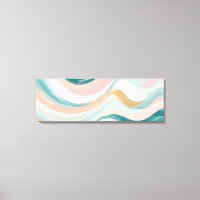 Arte de pared abstracto de pastel suave