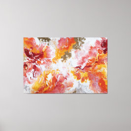 Arte de pared abstracto de remolino de oro ardient