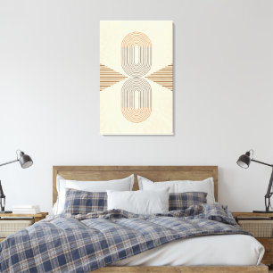 Arte de pared abstracto modernista de mediados de 