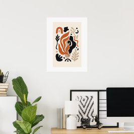 Arte de pared abstracto orgánico | Pr neutro boho