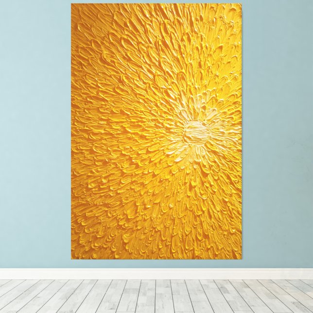Arte de pared abstracto texturizado con explosión  (Insitu (piso de madera))