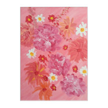 Arte de pared acrílica floral Rosa al atardecer, 1