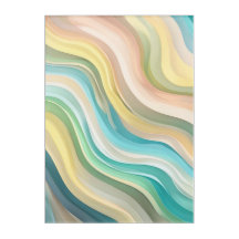 Arte de Pared Acrílico de Ola Pastel