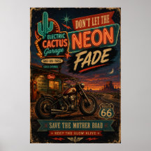 Arte de Pared Americana de Garaje con Desvanecimie