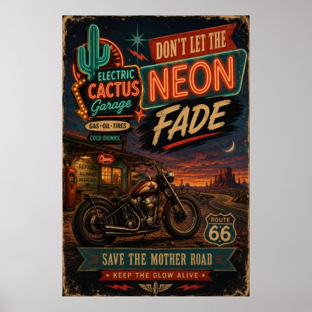Arte de Pared Americana de Garaje con Desvanecimie (Frente)