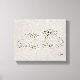 Arte de pared: Amigos
