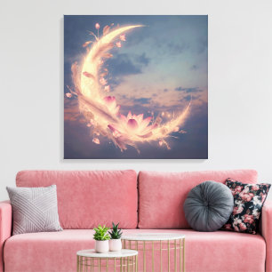 Arte de pared boho Mandala Susurro de Luna