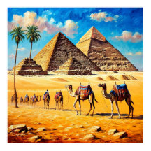 Arte de Pared Caravana de Camellos Egipto para Via