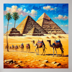 Arte de Pared Caravana de Camellos Egipto para Via