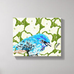 Arte de pared: Cielo del pájaro azul