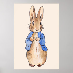 Arte de pared clásico para nursery de conejo Bunny