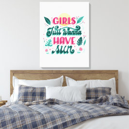 Arte de pared colorido con la frase 