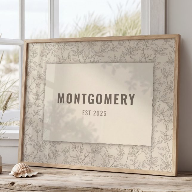 Arte de pared con apellido familiar personalizado  (Subido por el creador)