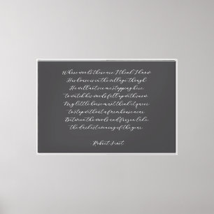 Arte de pared con caligrafía de poema de cita pers