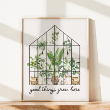 Arte de Pared con Cita de Buena Planta de Casa