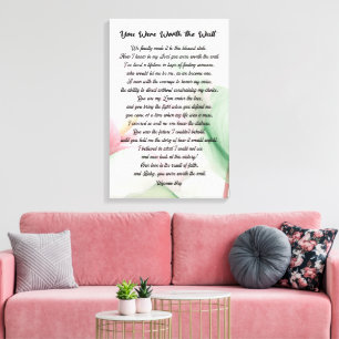 Arte de Pared con Guión para Parejas y Amantes