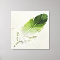 Arte de pared con impresión en lienzo de pluma ver
