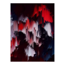 Arte de pared con patrón abstracto vibrante
