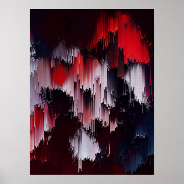 Arte de pared con patrón abstracto vibrante (Frente)