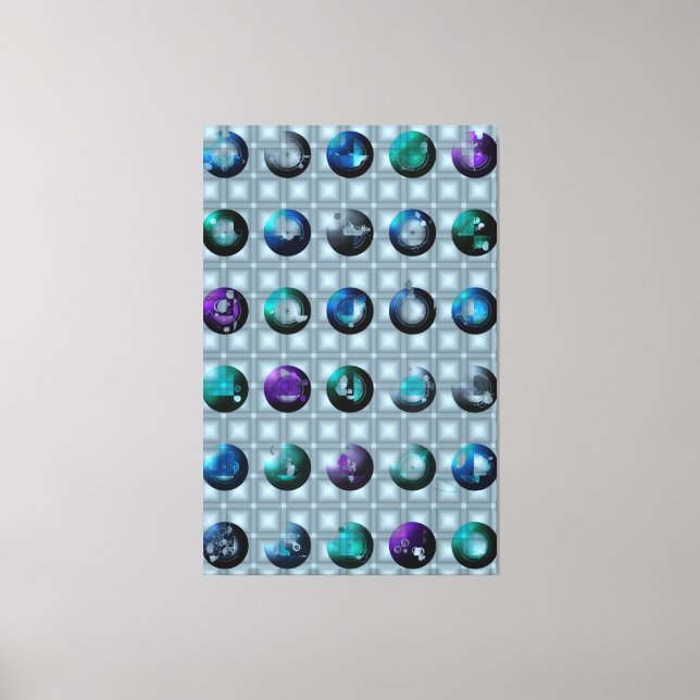 Arte de pared con patrón geométrico abstracto (Anverso)