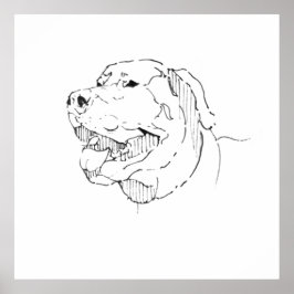 Arte de pared con tinta de Labrador Retriever