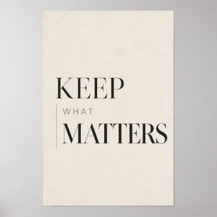 Arte de pared con tipografía serif minimalista 'Ma