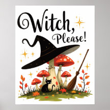 Arte de pared cottagecore lindo de Bruja Por Favor