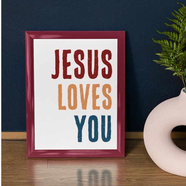 Arte de pared cristiano Jesús te ama (Subido por el creador)