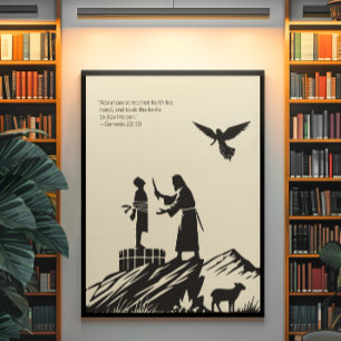 Arte de pared cristiano minimalista - Impresión bí