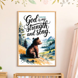 Arte de pared cristiano para guardería infantil Di