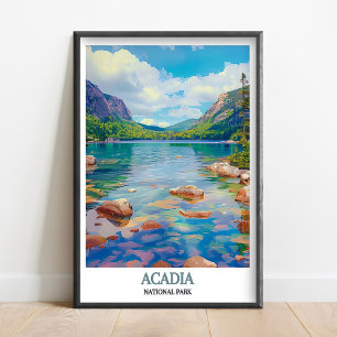 Arte de pared de Acadia - Impresión de Jordan Pond