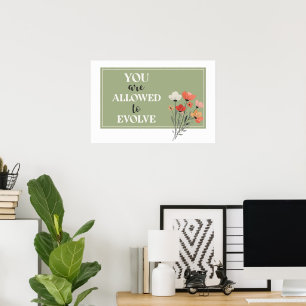 Arte de pared de afirmación horizontal – Te está p