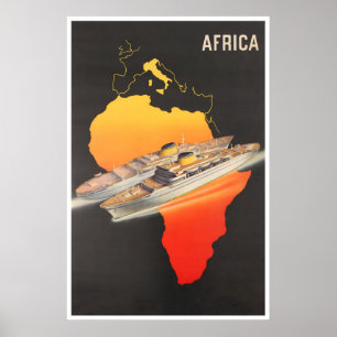 Arte de pared de África Póster de viaje Crucero af