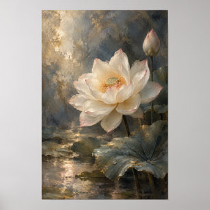 Arte de Pared de Alta Calidad Estanque de Loto Bla