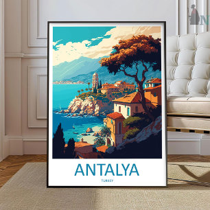 Arte de pared de Antalya para viajar Colgante de p