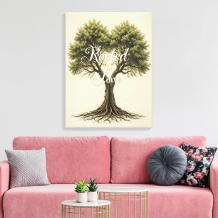 Arte de Pared de Árbol Arraigado en el Amor