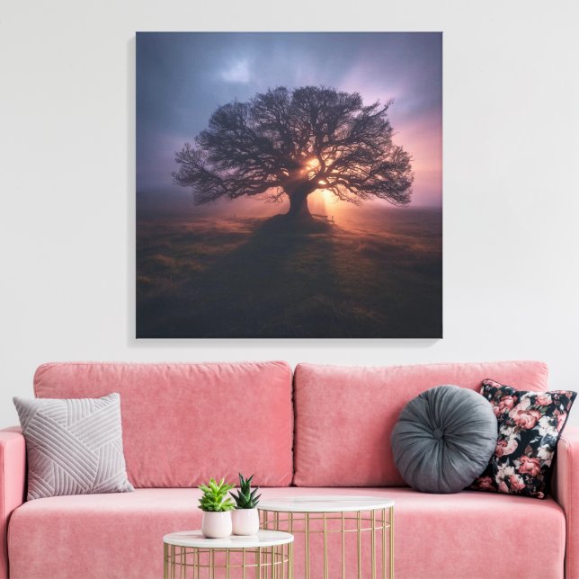 Arte de pared de árbol divino Árbol de la vida esp (Insitu (Sala de estar))
