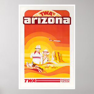 Arte de pared de Arizona Póster de viaje América I