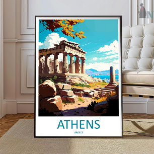 Arte de pared de Atenas Impresión de viaje Atenas 