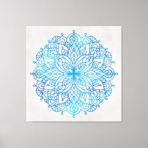 Arte de pared de azulejos azules 40x40
