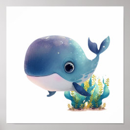 Arte de pared de ballenas