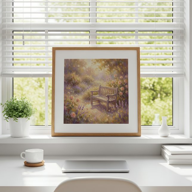 Arte de pared de banco de jardín (Subido por el creador)