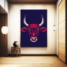 Arte de pared de Buey del Zodiaco Chino Decoración