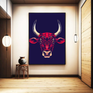 Arte de pared de Buey del Zodiaco Chino Decoración